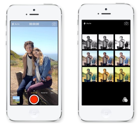 IOS 7 カメラで正方形の写真やその場でフィルターがつけられるようになります  たのしいiPhone AppBank