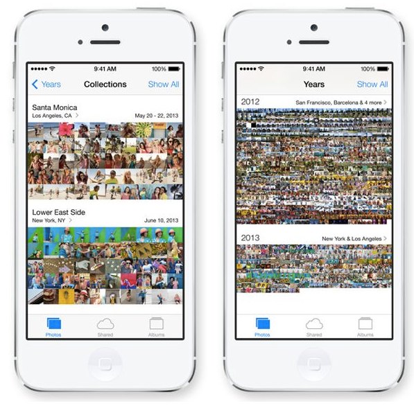 IOS 7 新しい写真アプリはより写真を探しやすく 見やすくなった サムネイル表示は便利っぽい  たのしいiPhone AppBank