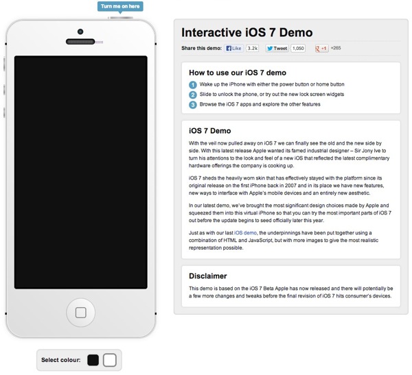 Interactive iOS 7 Demo Simulator | Recombu Mobile