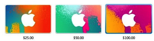 Apple 米国で新しいデザインの iTunes Card を販売開始