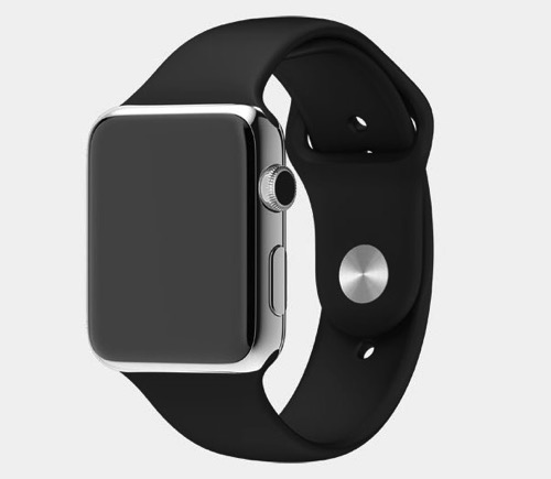 Apple  Apple Watch  ステンレススチールケースとブラックスポーツバンド