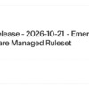 WAF Release - 2026-10-21 - Emergency - Cloudflare Managed Ruleset · Changelog